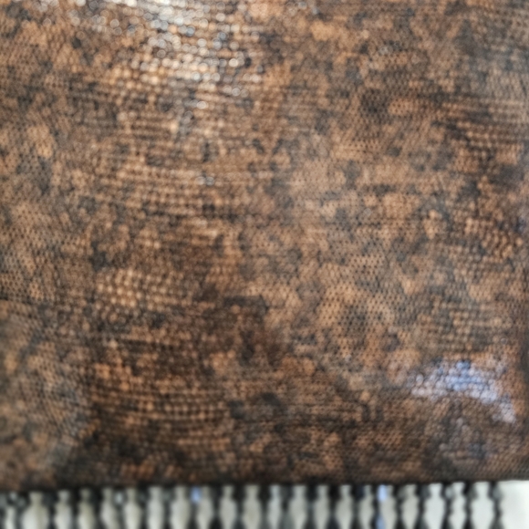 Leatherock Brown Beaded Fringe Clutch - Picture 3 of 9